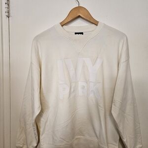 IVY PARK Off-White Womens Crewneck Sweater